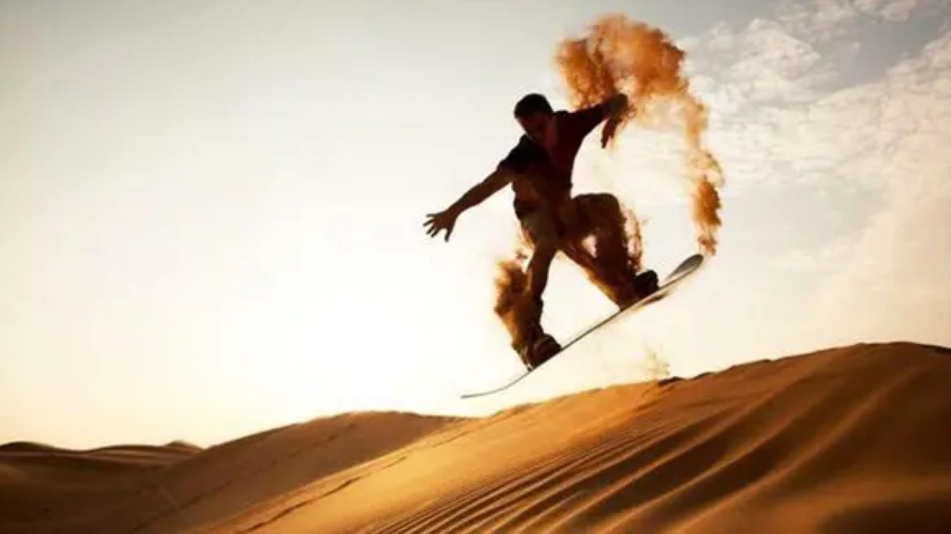 Sandboarding in Saudi Arabia